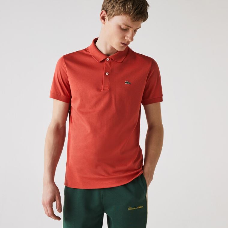 Lacoste Regular Fit Soft Algodão Polo Vermelhas | oO4xqsmB