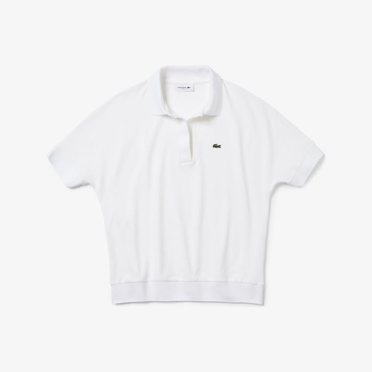 Lacoste Relaxed Piqué Polo Branco | Tjqpmn8F