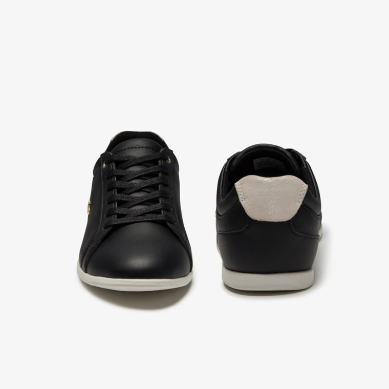 Lacoste Rey Renda Camurça Sneakers Pretas Cinzentas | uWPefuh5