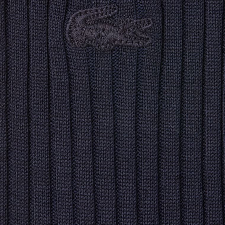 Lacoste Ribbed Socks Azul Marinho Azuis | GPbBRBh2