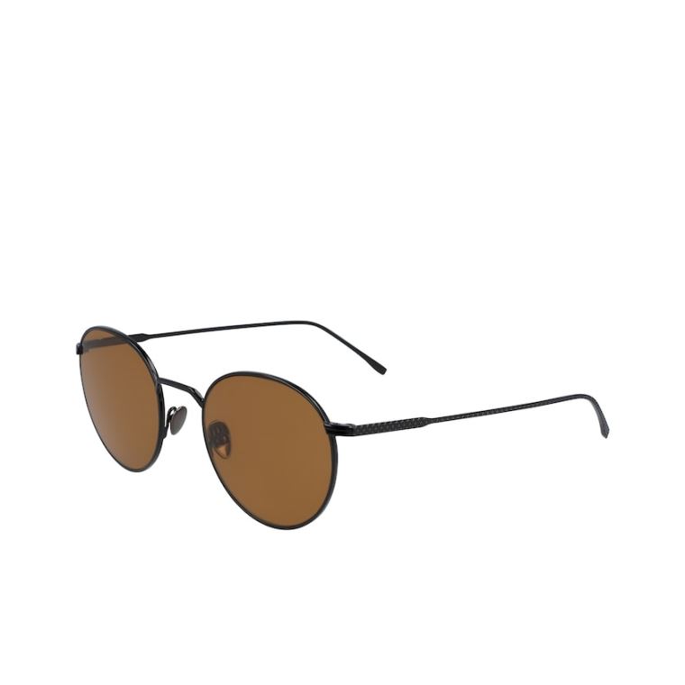 Lacoste Round Metal Ultra-Thin Sunglasses Pretas | K1JfQcyf