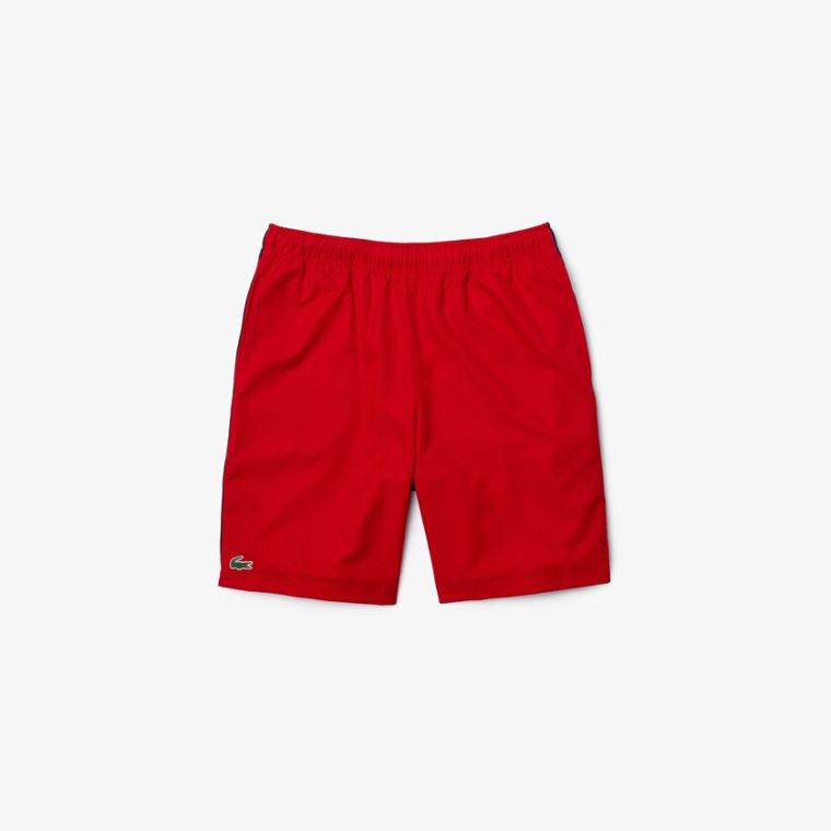 Lacoste SPORT Contrast Band Two-Tone Leves Shorts Vermelhas Azuis | I6SQlJoB