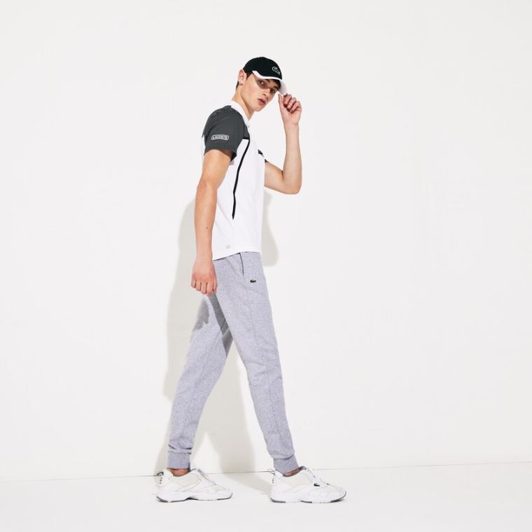 Lacoste SPORT Fleece Tenis Sweatpants Cinzentas | vDgAen3S