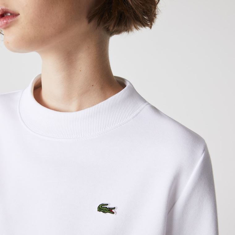 Lacoste SPORT Fleece Tenis Sweatshirt Branco | 7Wj44l3U