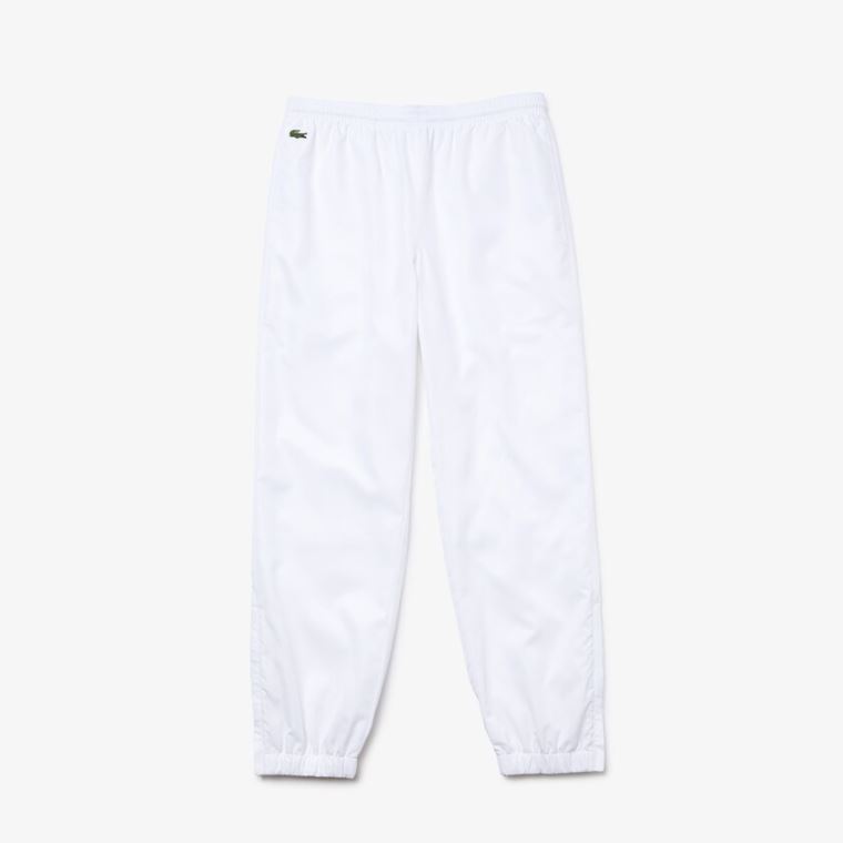 Lacoste SPORT Performance Side Zip Atletismo Pants Branco | h7eTWLsk