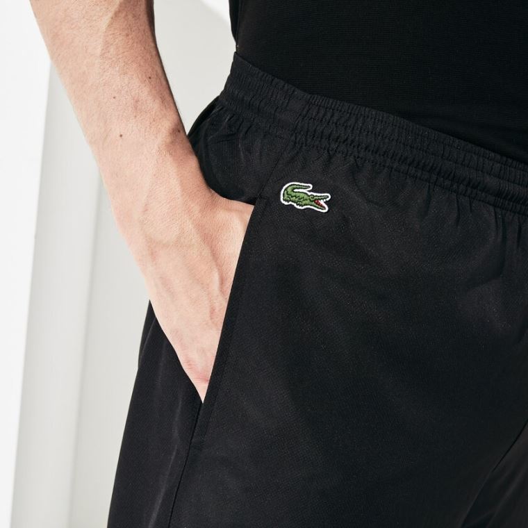 Lacoste SPORT Performance Side Zip Atletismo Pants Pretas | vLX6VVxr