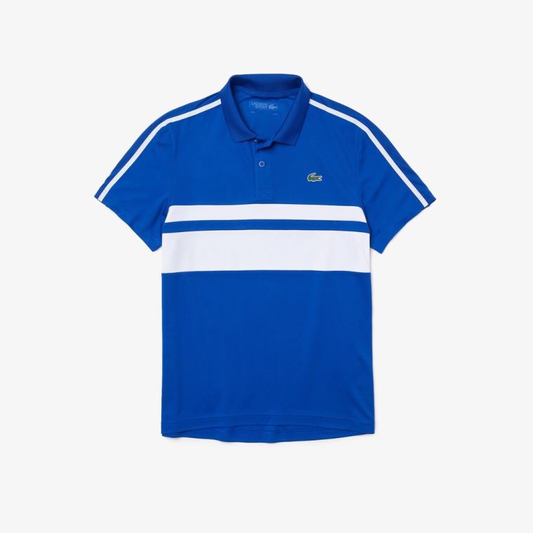 Lacoste SPORT Respirável Piqué Tenis Polo Shirt Branco | 4B97MfVx