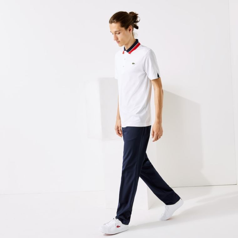 Lacoste SPORT Respirável Stretch Golfe Pants Azul Marinho Azuis | pSJPmtAw