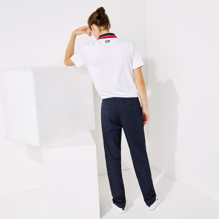 Lacoste SPORT Respirável Stretch Golfe Pants Azul Marinho Azuis | pSJPmtAw