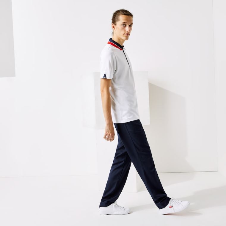 Lacoste SPORT Respirável Stretch Golfe Pants Azul Marinho Azuis | pSJPmtAw