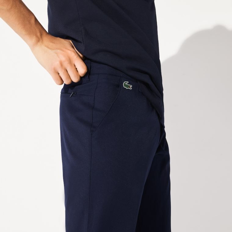 Lacoste SPORT Respirável Stretch Golfe Pants Azul Marinho Azuis | pSJPmtAw