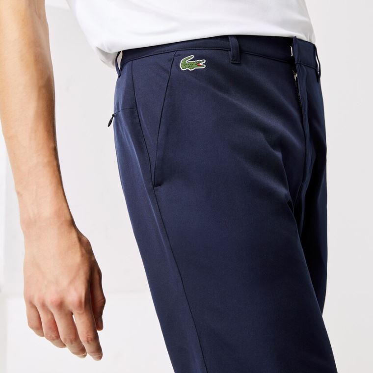 Lacoste SPORT Respirável Stretch Golfe Pants Azul Marinho Azuis | pSJPmtAw