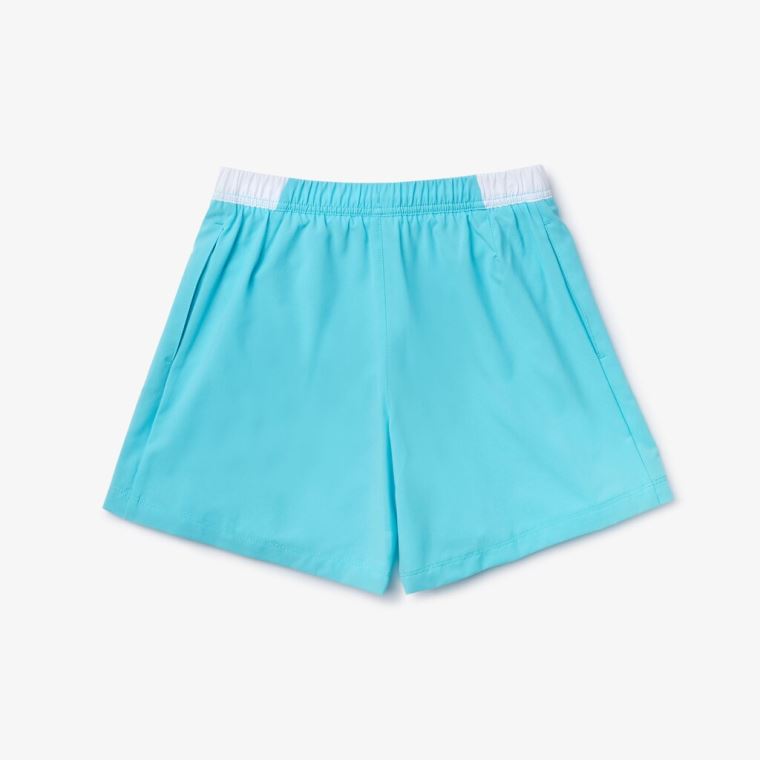 Lacoste SPORT Roland Garros Culotte Skirt Turquesa Branco Verdes | YzTD0kyp