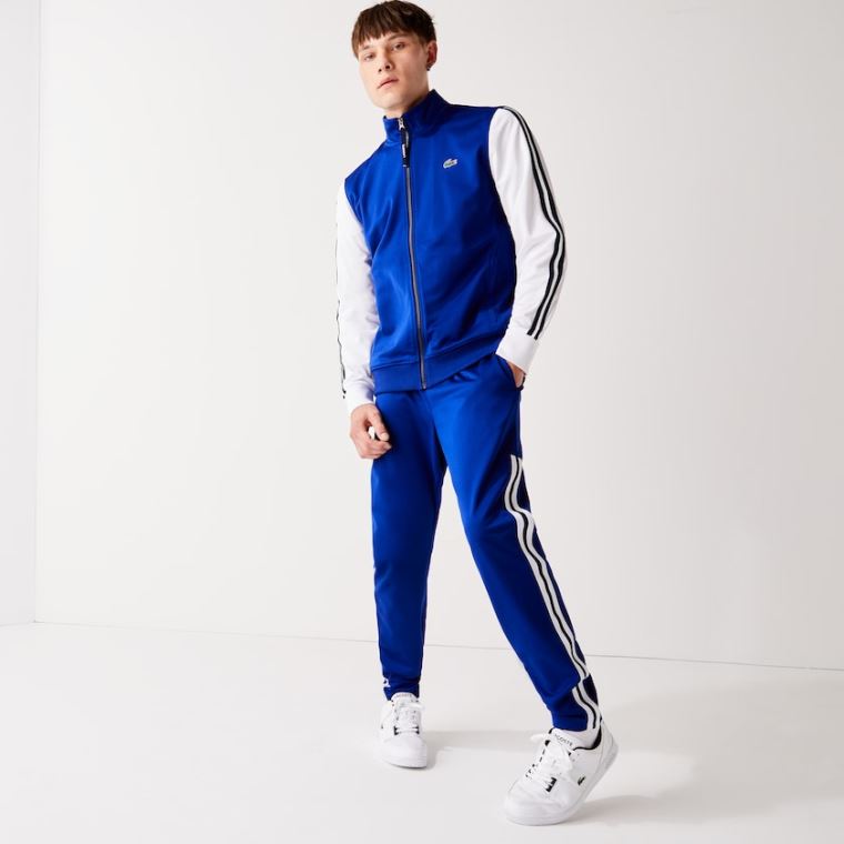 Lacoste SPORT Run-resistant Jogging Pants Azuis | sIXhteaA