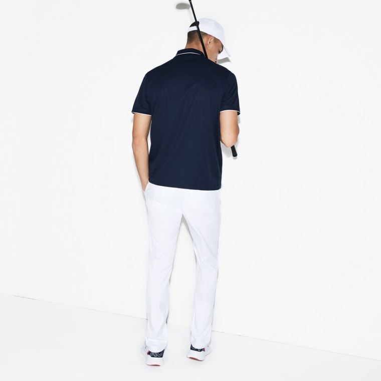 Lacoste SPORT Technical Gabardine Golfe Chino Pants Branco | qj1kAiz3