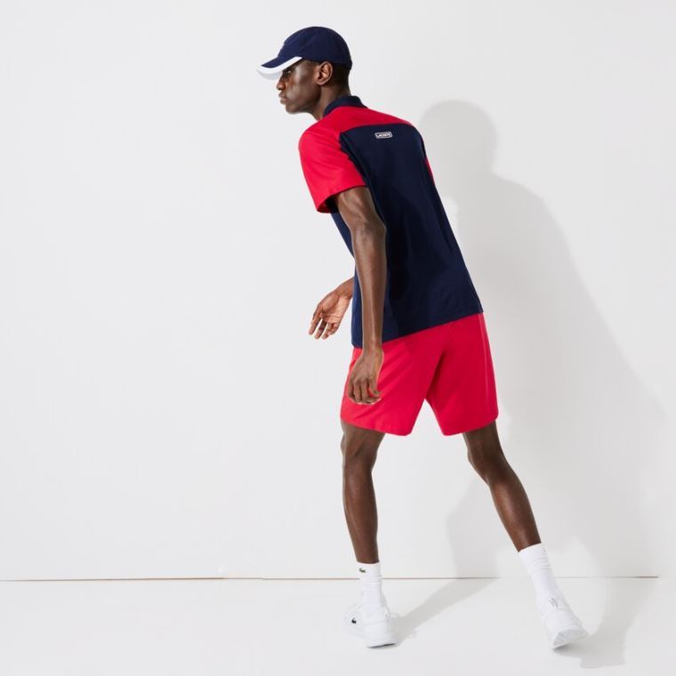 Lacoste SPORT Tenis Shorts Vermelhas | nJHDXexb