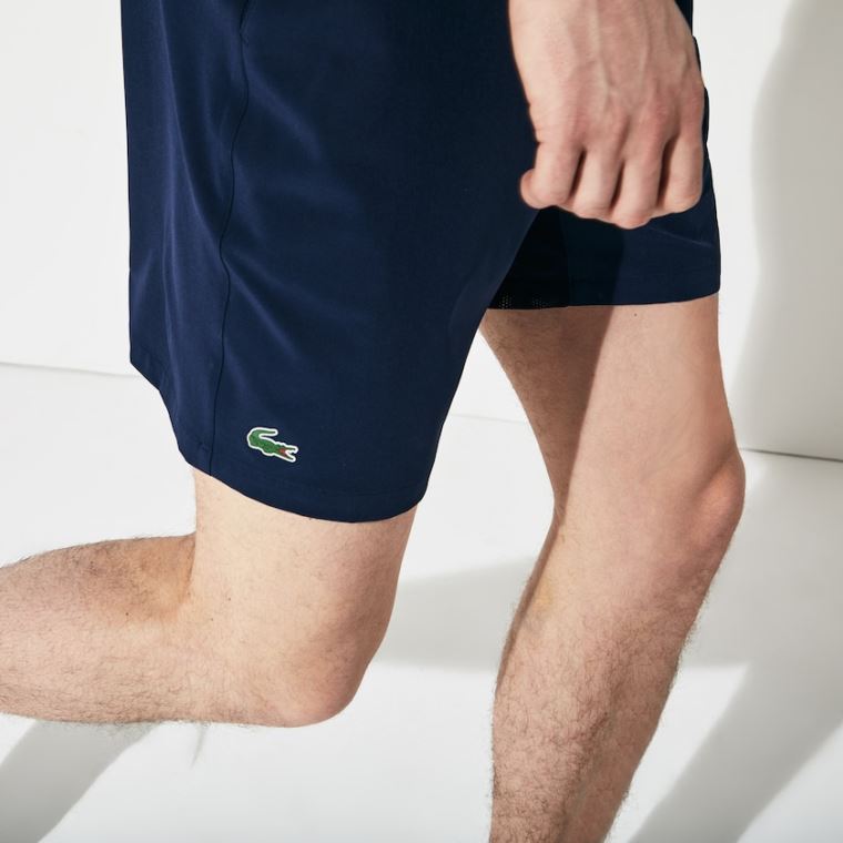 Lacoste SPORT Tenis Stretch Shorts Azul Marinho Azuis | l8d3ZXEm