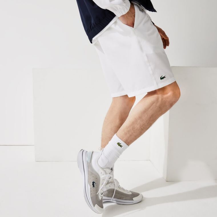 Lacoste SPORT Tenis Stretch Shorts Branco | C7iYIvSL