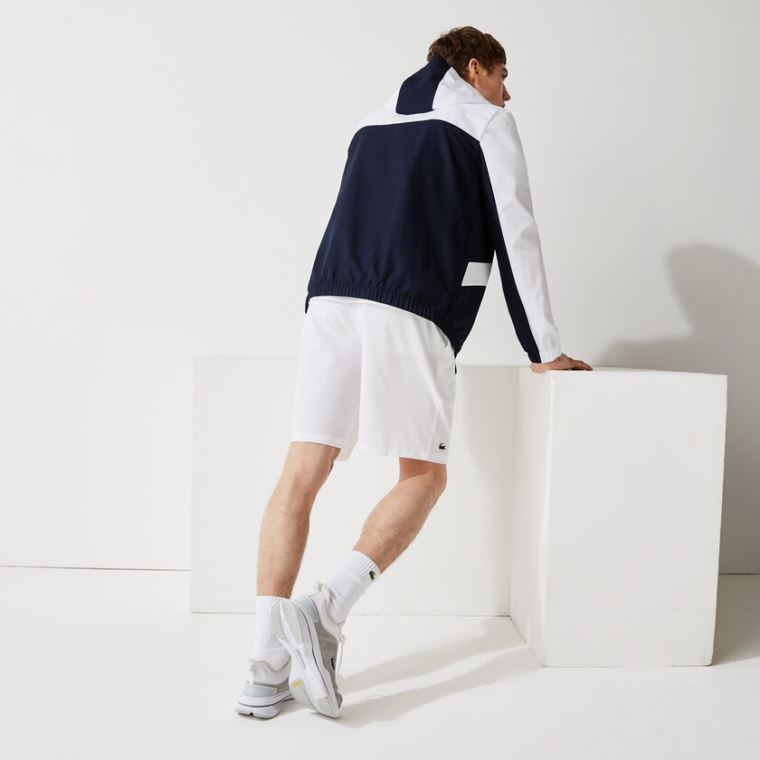 Lacoste SPORT Tenis Stretch Shorts Branco | C7iYIvSL