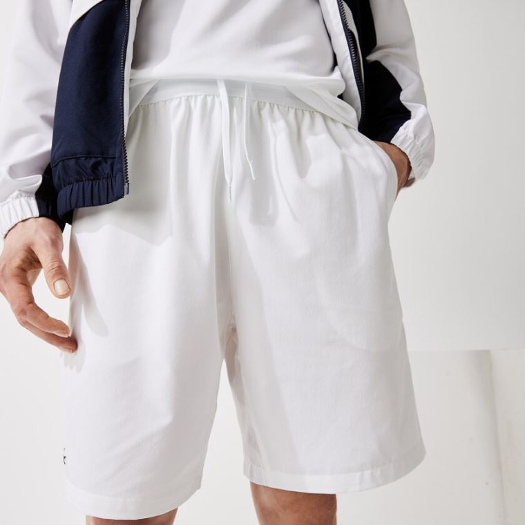 Lacoste SPORT Tenis Stretch Shorts Branco | C7iYIvSL