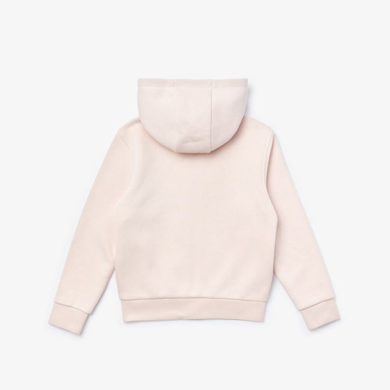 Lacoste SPORT Tenis Zippered Fleece Sweatshirt Luz Rosa Cinzentas | DsEorLUy