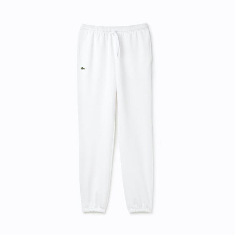 Lacoste SPORT Tenis trackpants in fleece Branco | CaT8BZX5