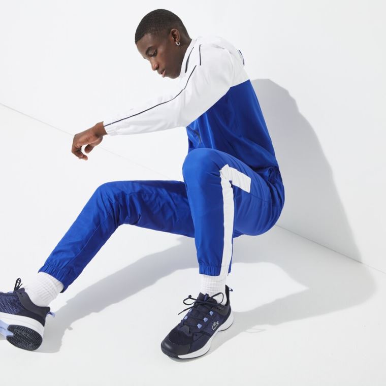 Lacoste SPORT Two-Tone Tenis Tracksuit Azuis Branco Azul Marinho Azuis | VNc7JvZr