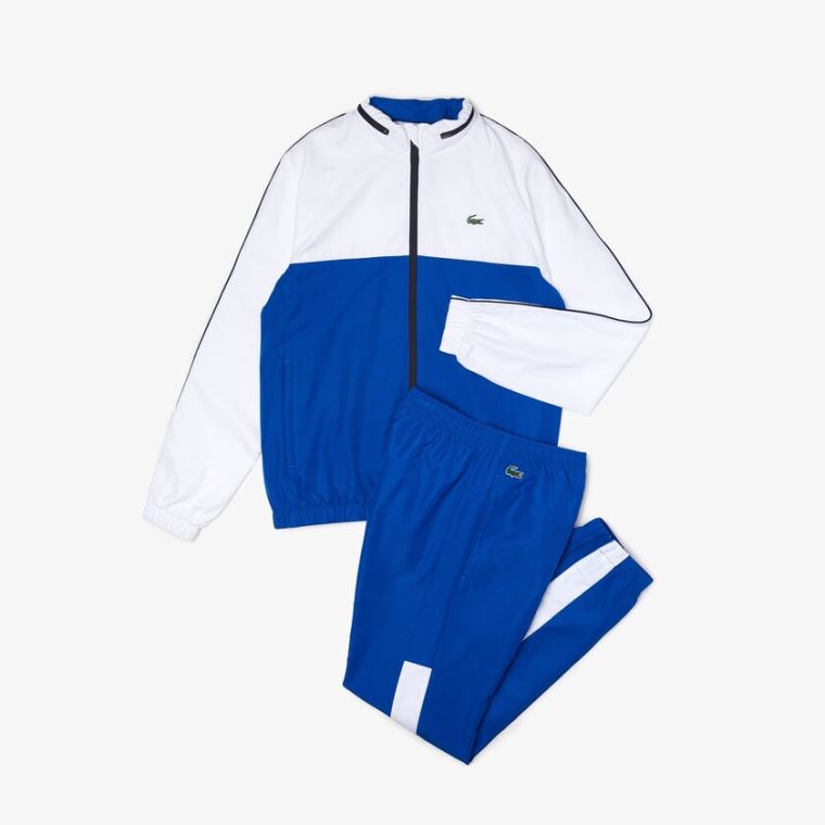 Lacoste SPORT Two-Tone Tenis Tracksuit Azuis Branco Azul Marinho Azuis | VNc7JvZr