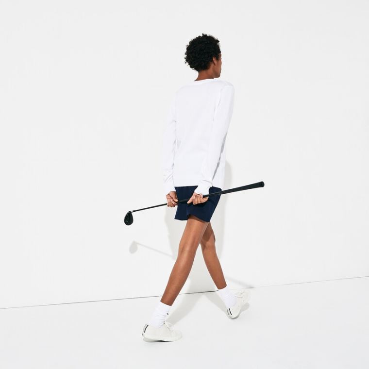 Lacoste SPORT V-neck Moletom Branco | QZejWJF1