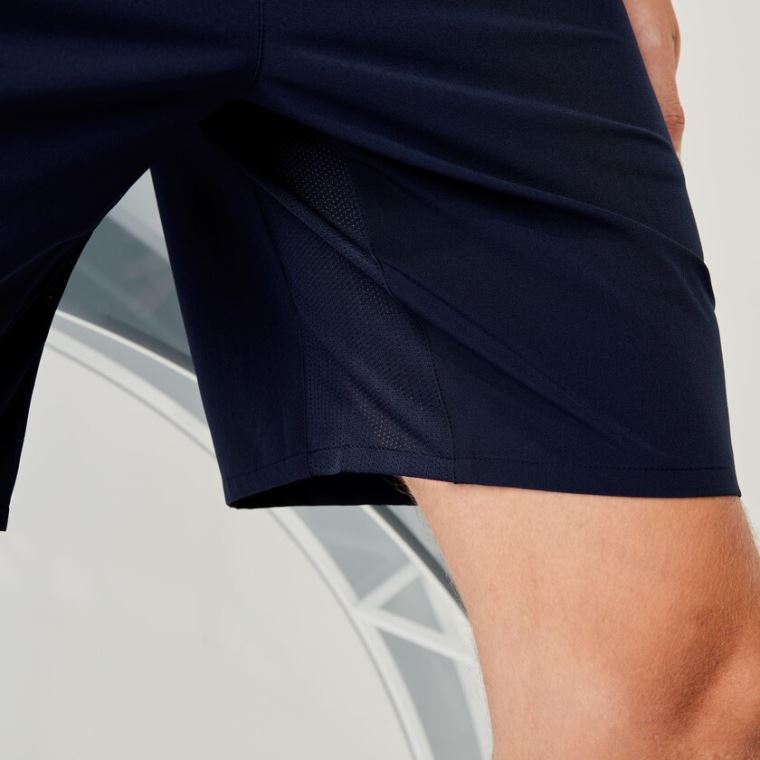 Lacoste SPORT x Novak Djokovic Stretch Taffeta Shorts Azul Marinho Azuis Branco | Rm93ijVV