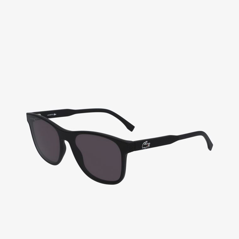 Lacoste Shield Plastic L.12.12 Sunglasses Pretas | Gmd7CNHH