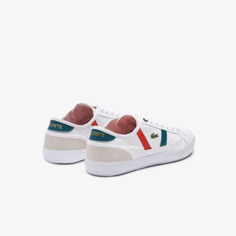 Lacoste Sideline Roland Garros Sneakers Branco Verdes | C1NDPd6r