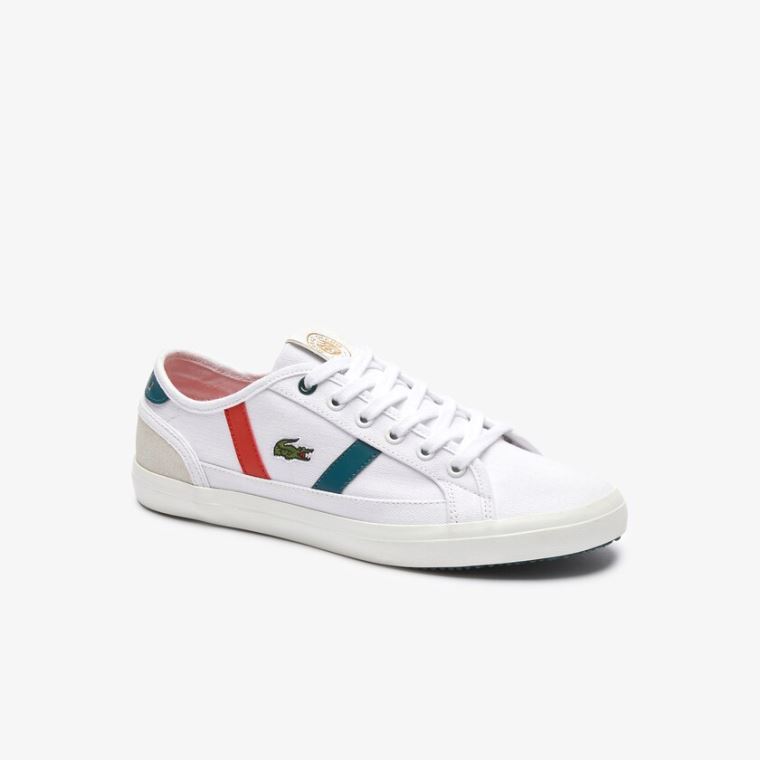 Lacoste Sideline Roland Garros Sneakers Branco Verdes | C1NDPd6r