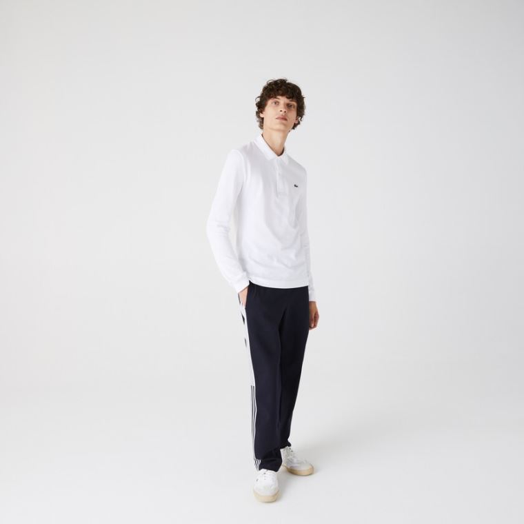 Lacoste Slim Fit Petit Piqué Polo Branco | zVfDNoOZ