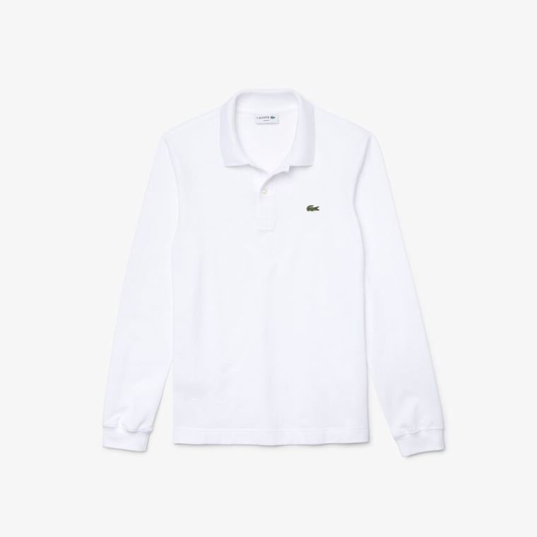 Lacoste Slim Fit Petit Piqué Polo Branco | zVfDNoOZ