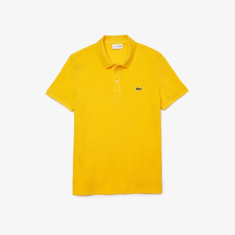 Lacoste Slim Fit Polo in Petit Piqué Amarelas | YRDx6SAz