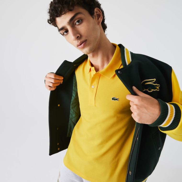 Lacoste Slim Fit Polo in Petit Piqué Amarelas | YRDx6SAz