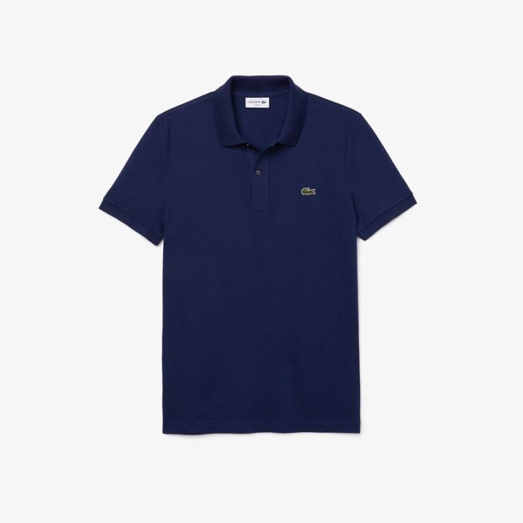 Lacoste Slim Fit Polo in Petit Piqué Azuis | 7I2xZHUf