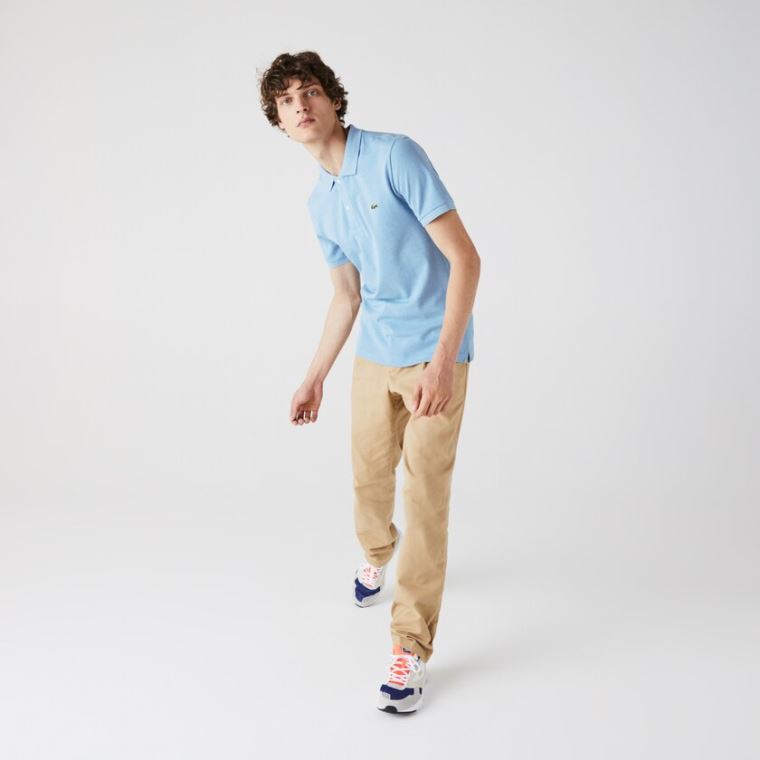 Lacoste Slim Fit Polo in Petit Piqué Azuis | JX6wo5hk