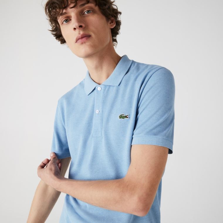 Lacoste Slim Fit Polo in Petit Piqué Azuis | JX6wo5hk