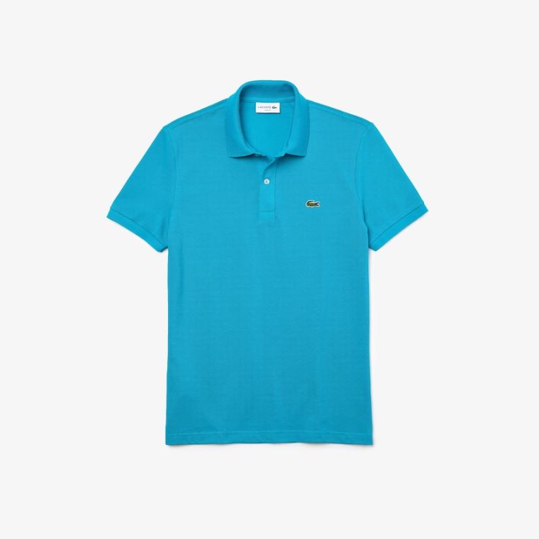 Lacoste Slim Fit Polo in Petit Piqué Azuis | NMJ1hfGa