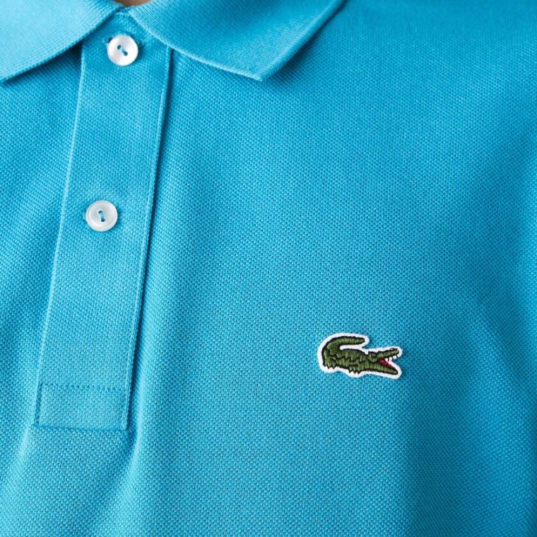 Lacoste Slim Fit Polo in Petit Piqué Azuis | NMJ1hfGa