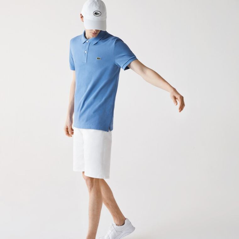 Lacoste Slim Fit Polo in Petit Piqué Azuis | XT2bP4CR