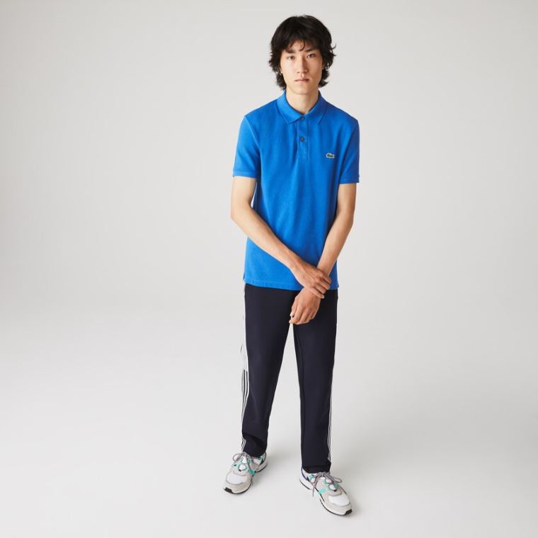 Lacoste Slim Fit Polo in Petit Piqué Azuis | caDYPojb