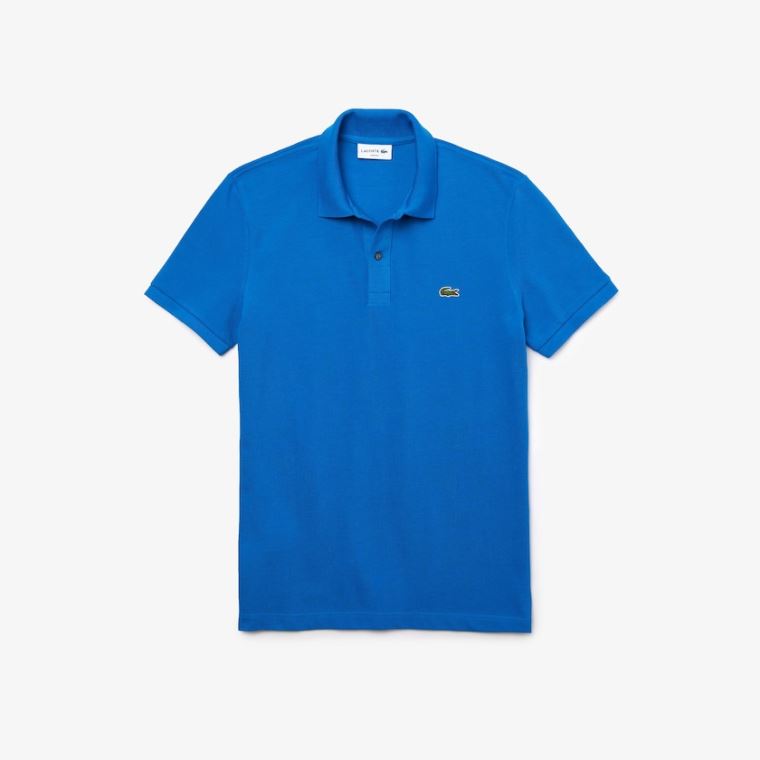 Lacoste Slim Fit Polo in Petit Piqué Azuis | caDYPojb