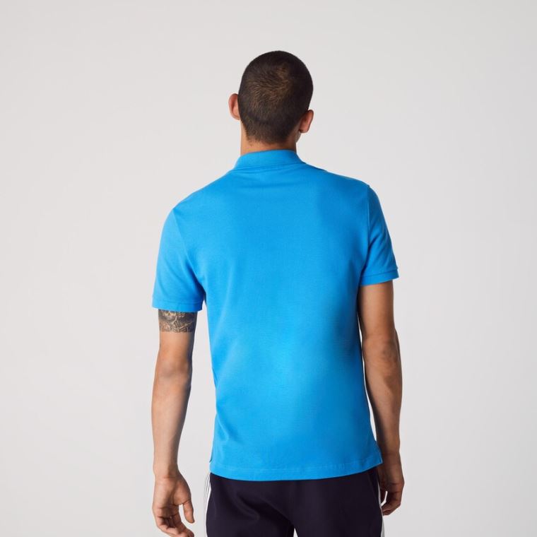 Lacoste Slim Fit Polo in Petit Piqué Azuis | ebKM2IPj