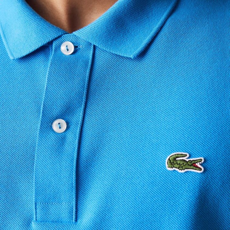 Lacoste Slim Fit Polo in Petit Piqué Azuis | ebKM2IPj