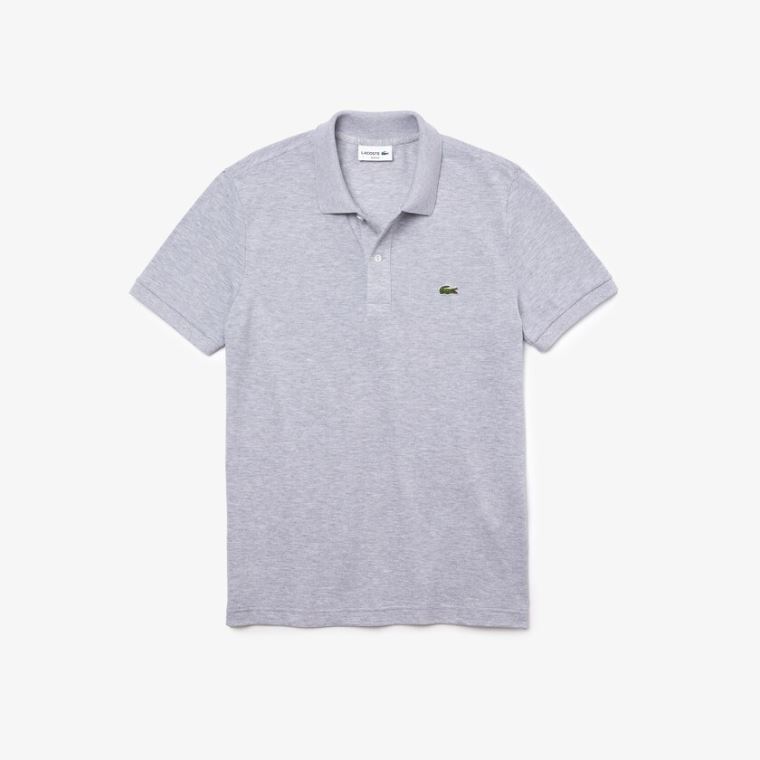 Lacoste Slim Fit Polo in Petit Piqué Cinzentas | dAz12pfj