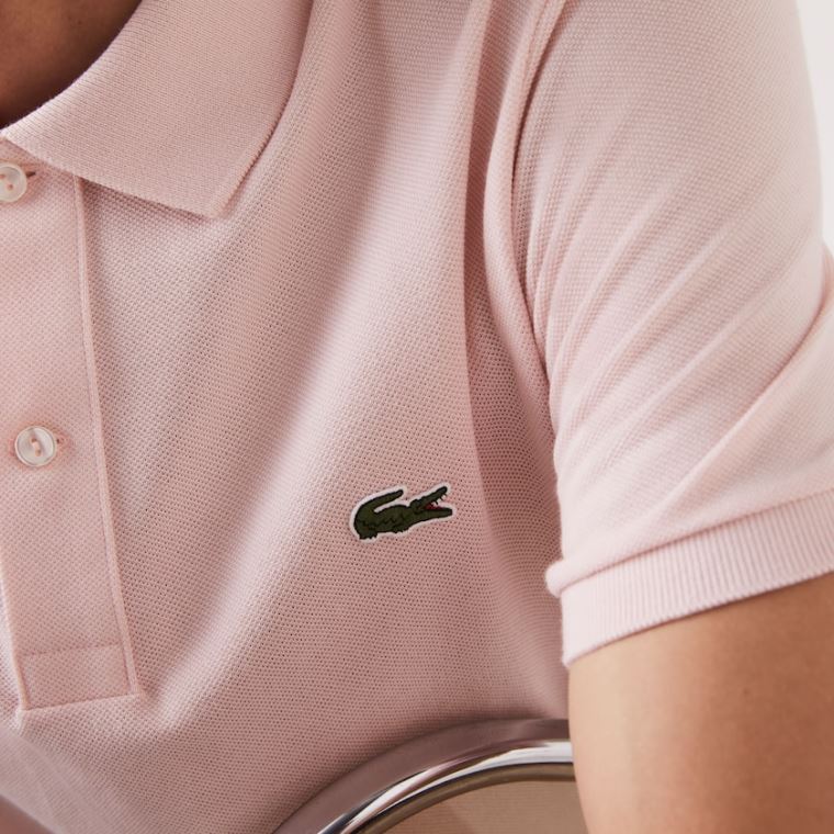 Lacoste Slim Fit Polo in Petit Piqué Luz Rosa | xOSnKzc9