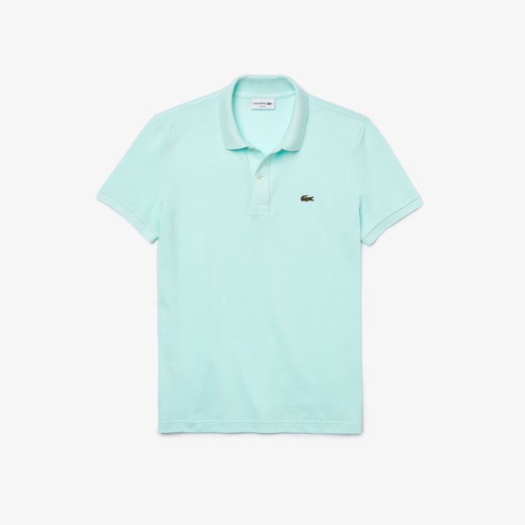 Lacoste Slim Fit Polo in Petit Piqué Turquesa | aHe56anf